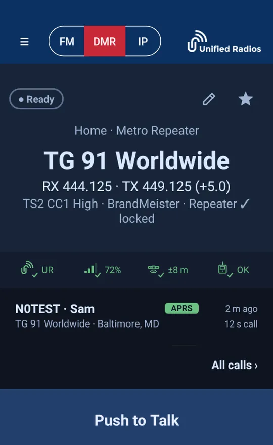 The radio face in the USA theme